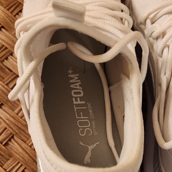 Puma White and Silver Athletic Shoes - Picture 6 of 6